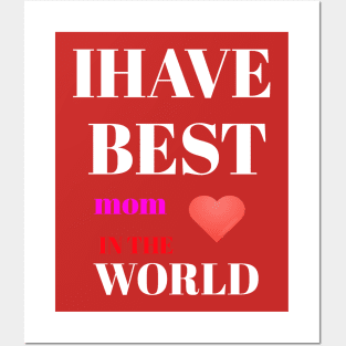 I HAVE BEST MOM IN THE WORLD Posters and Art